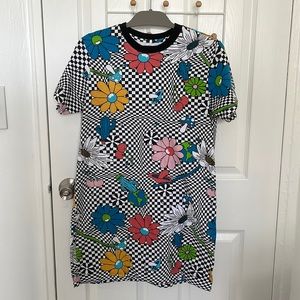 Gently-used Stüssy checked T-shirt Dress